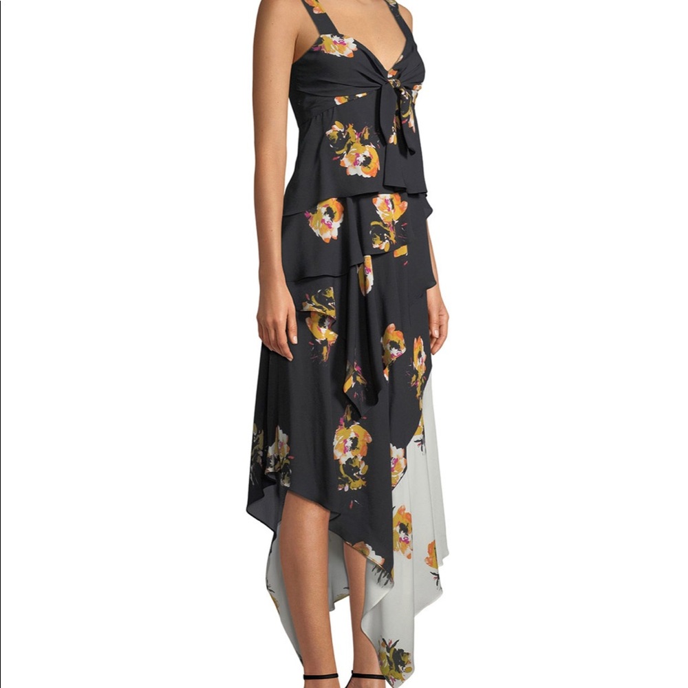 A.L.C. Natalia Tiered Floral Silk Dress